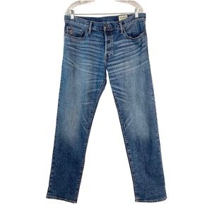 Todd Snyder Japanese Selvedge Denim Jeans Sz 33x32 Blue Medium Wash Button Fly